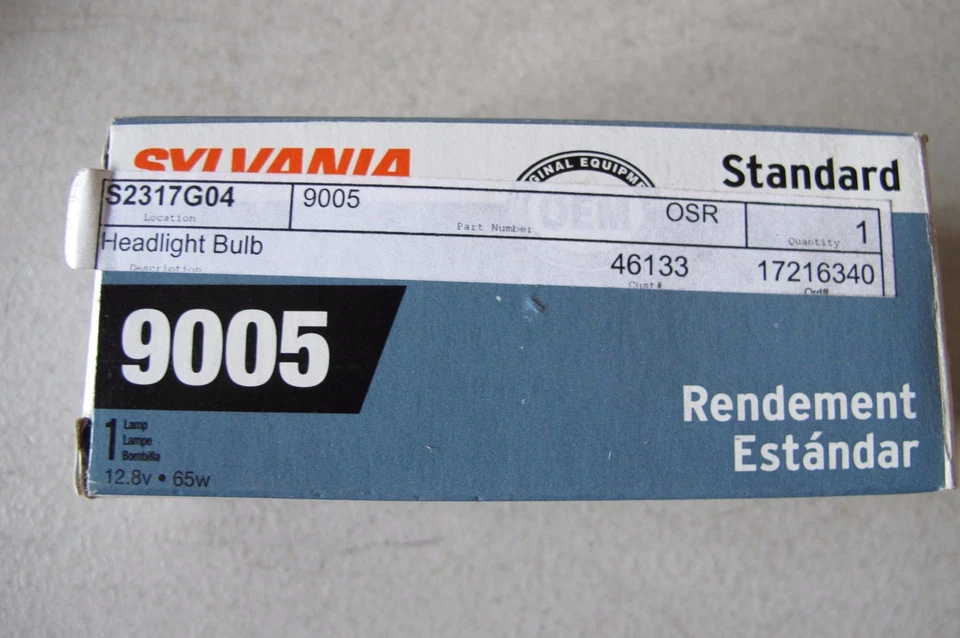 Bombilla de faro Sylvania (9005) Foto 4 de 4