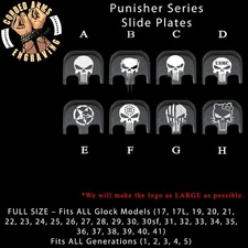 Punisher - Glock Rear Slide Plate Back Plate for Full Sized Glocks Gen 1-5