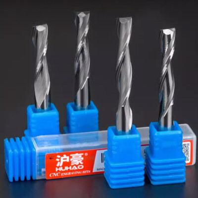6mm Shank Double Flute Spiral Milling Cutter CNC Bit, For Acrylic/MDF/PVC New