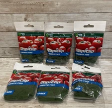 Luster Leaf Rapiclip 829 Garden Tomato Ties -Lot of 6 - 8 Per Pack / 48 Total
