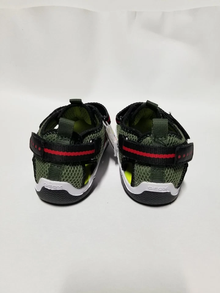 Geox Wader Caged Mesh Grip strap  Olive Green /Black Kids   Sandals US 10.5 - Image 3 of 4