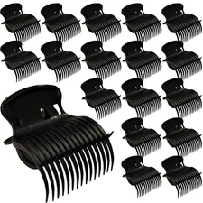 18pcs Hot Roller Clips Hair Curler Claw Clips Replacement Hair Section Stylin...