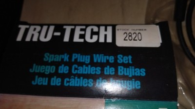 Tru-Tech  2820 Ignition Spark Plug Wire Set For 1974-1988 Jeep 360 5.9L-V8