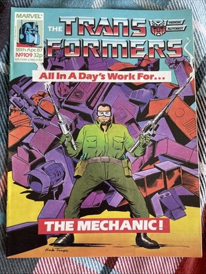 The Transformers By Marvel Comics Uk Issue Number 109 April 87 With Inhumanoids