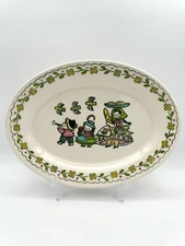 Poppytrail Metlox Happy Time - Oval Serving Platter, 13"