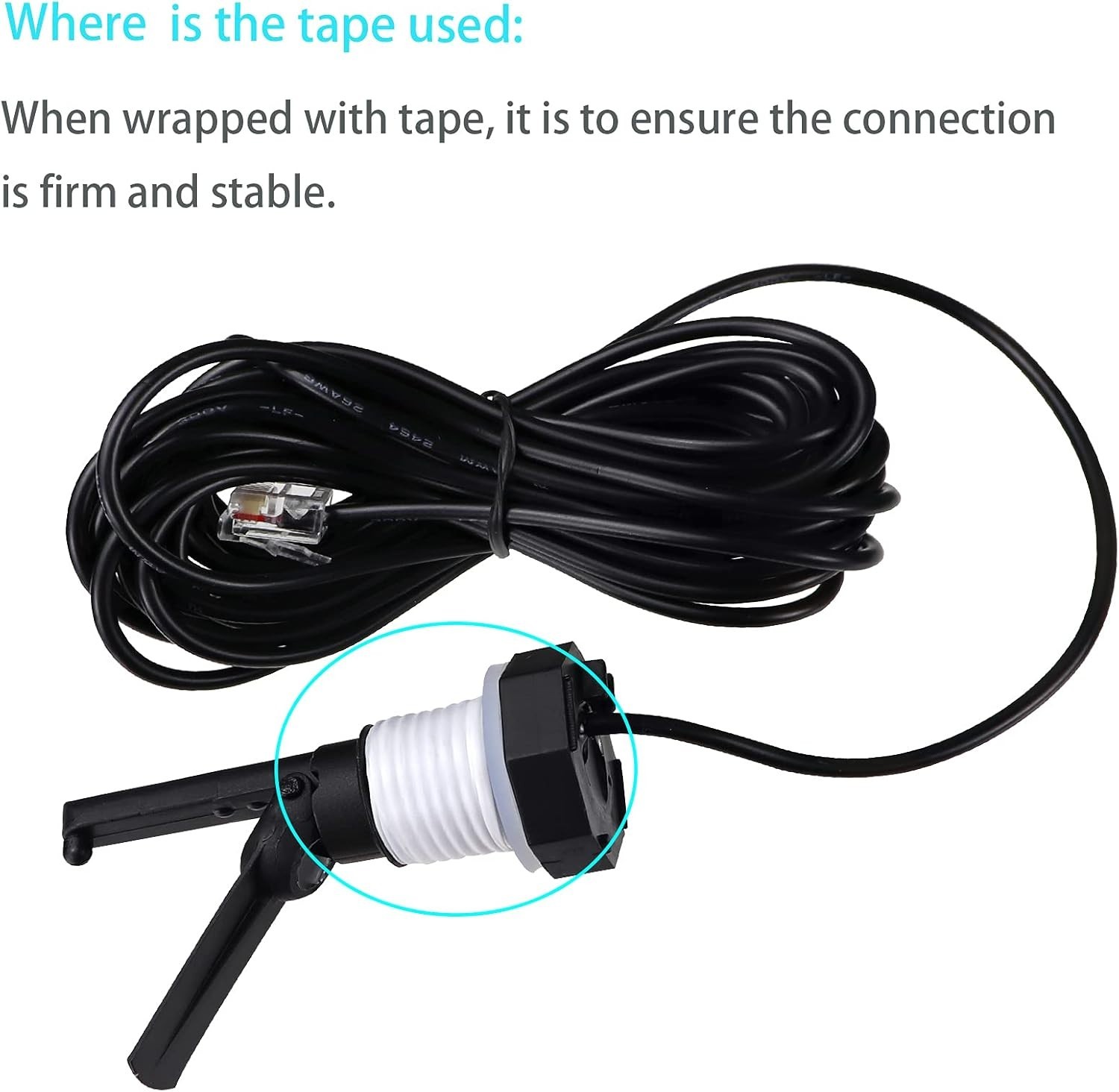 Universal Pool Flow Switch Assembly - 15FT Cable for Hayward Aquarite Systems