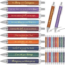 50 Pcs Bible Verse Ballpoint Pens Christian Gift Inspirational Quotes stuff F...
