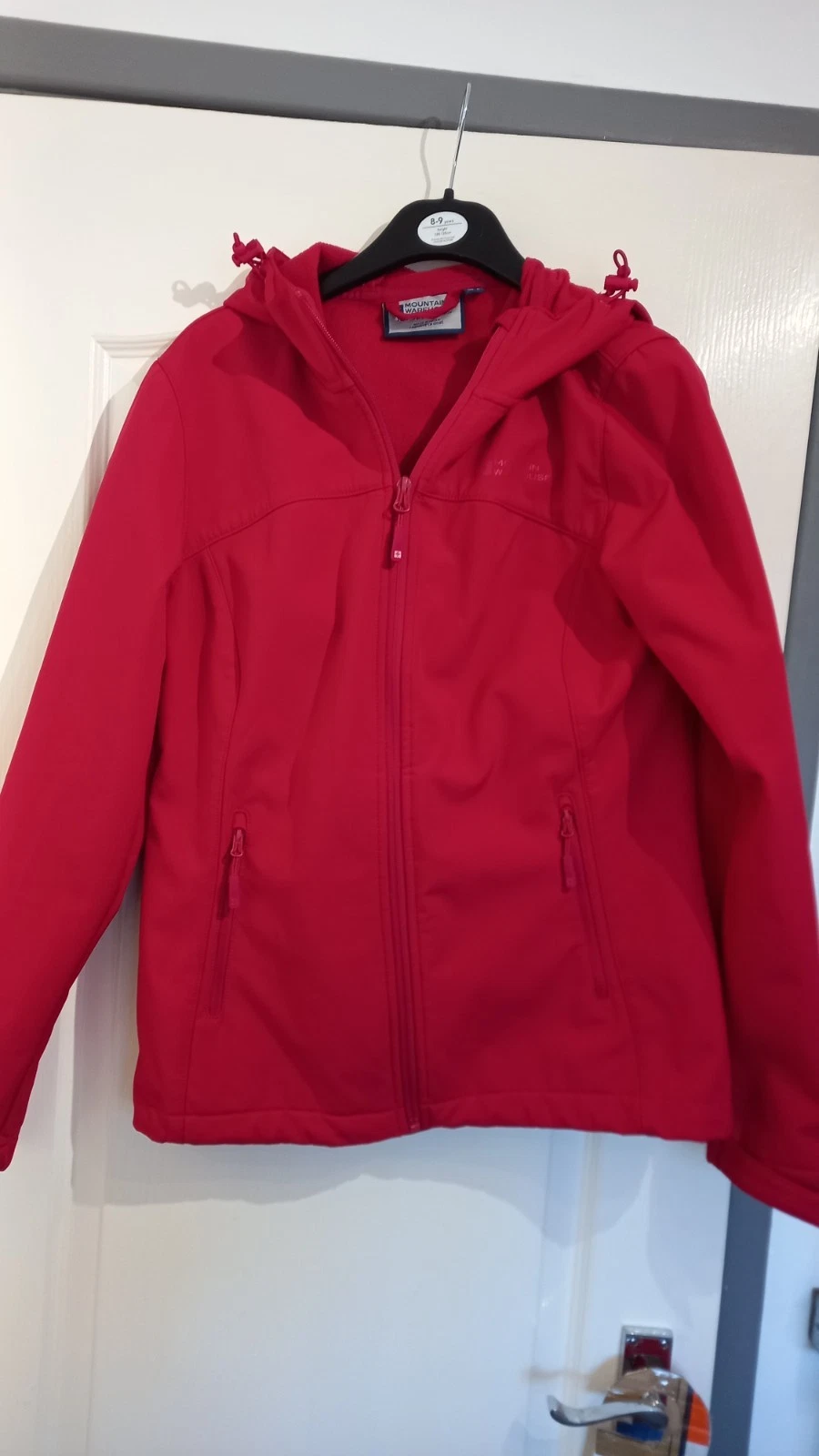 Mountain Warehouse Exodus Women's Softshell Red Jacket Size10 Water Resistant