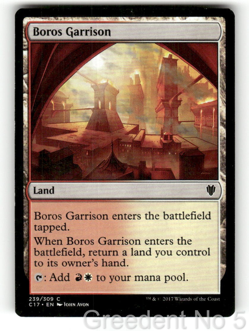 Boros Garrison 239 Common Commander 2017 Magic: The Gathering Moderately Played