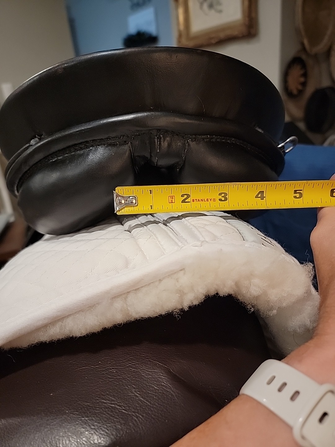 17” Black Passier PS Baum VSD Dressage Saddle Medium tree short billets Longflap