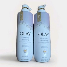 Lot of 2,Olay Elasticity Boosting Body Wash, Collagen Peptide Serum, 20oz