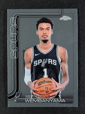 2025-26 Topps Chrome NBA VICTOR WEMBANYAMA Base Set San Antonio Spurs #221