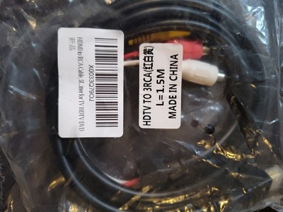 HDMI to 3 RCA Cable, 1080P 5Ft/1.5M Male to 3-RCA Video Audio AV Lead Wire Conne