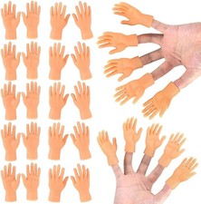 30 Pcs Tiny Finger Hands Mini Rubber Finger Puppets, Miniature Small Hands Ealis
