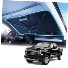 Windshield Sun Shade Umbrella for Car Vinyl Coating Protect Car For Silverado