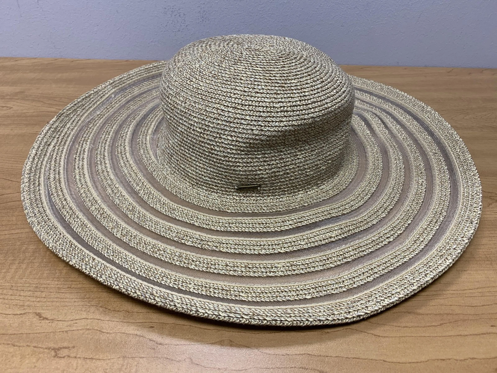 Nine West Hat Wide Brim Packable Womens UPF 25+ Sun Beach Summer