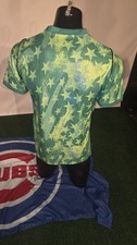 USA Soccer Jersey Men's XL Green Lime Graphic Star Pattern USMNT Goalie Kit