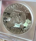1974 S $1 ICG PR70 DCAM Proof Silver Eisenhower Dollar Signed — photo 3