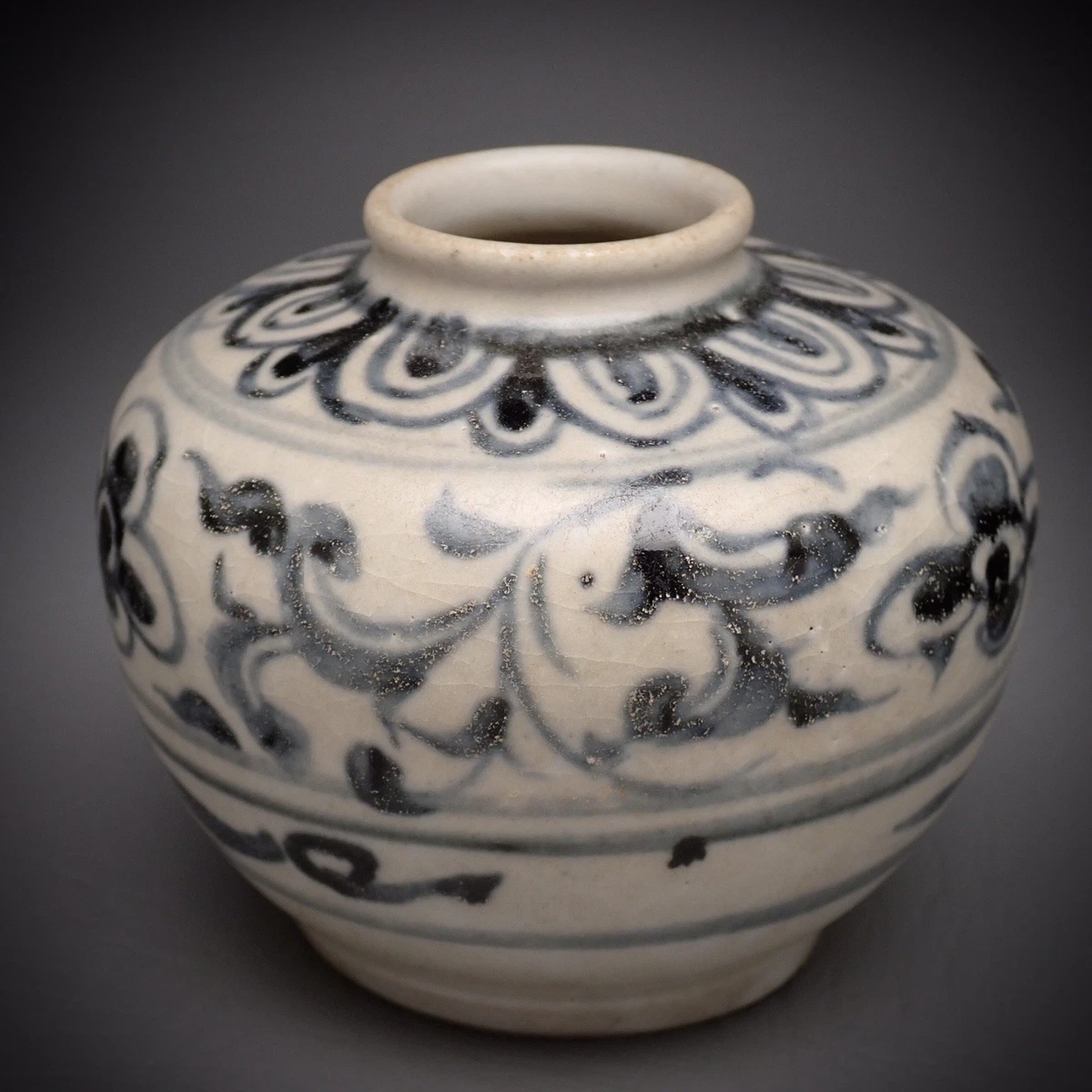 蓝色中国古董花瓶| eBay