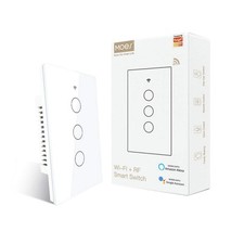 MOES 2.4GHz WiFi Wall Touch Smart Switch Neutral Wire Required, 3 Way...