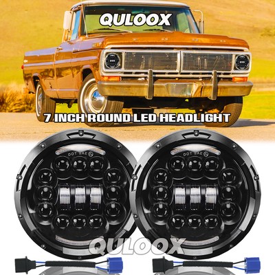 7 Inch round LED Headlights For 1953-1977 Ford F 100 F 250 F 350 pickup