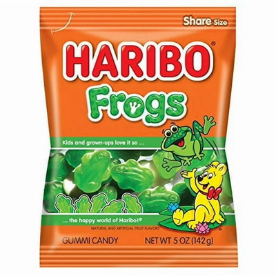 Haribo Frogs Gummi Candy 12 ct Pack 5 oz Each Total 60 oz
