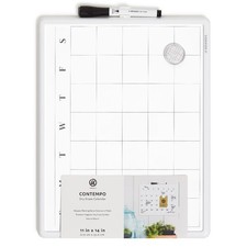 Dry Erase Wall Calendar Whiteboard 11x14 Inches Contemporary Frame