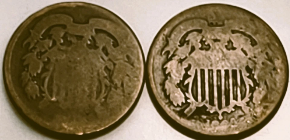 A PAIR (2) OF US TWO CENT PIECES! "AMERICA'S RARE 19th CENTURY COINS! - Image 3 of 4