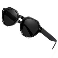 HD Polarized Driving Sunglasses Men Round Sunglasses UV Protection Hiking Tra...