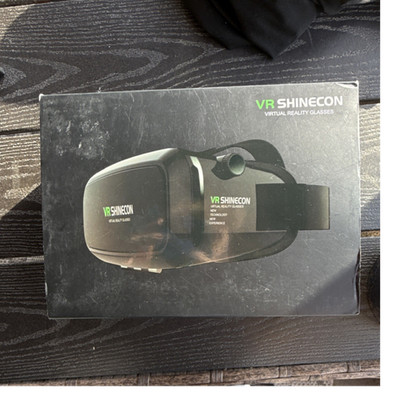 VR Shinecon VR Headset Smartphone Virtual Reality Glasses Black Plastic