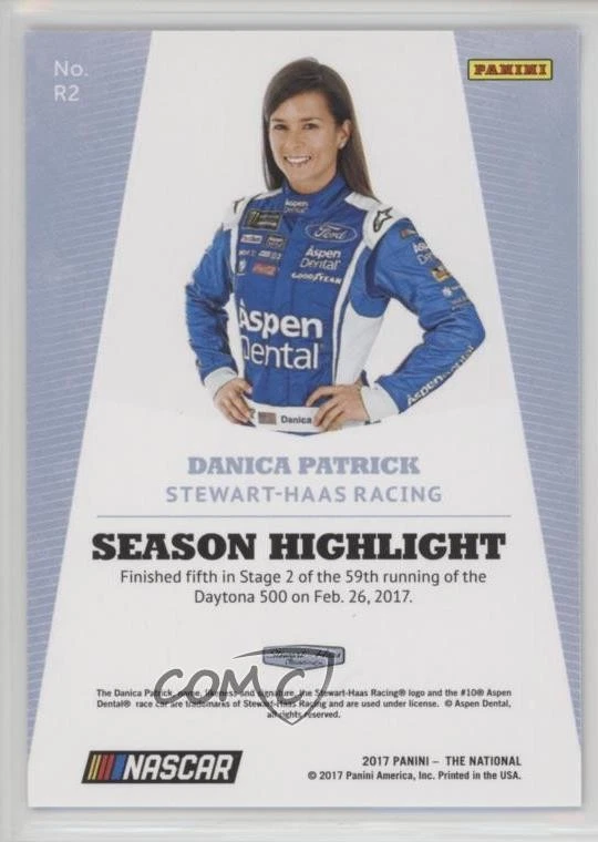 2017 Panini National Convention Galactic Windows /5 Danica Patrick #R2 - Image 2 of 2