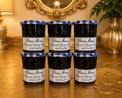 Bonne Maman Muscat Grape Jelly 13oz Glass Jars   Pack of 6 New