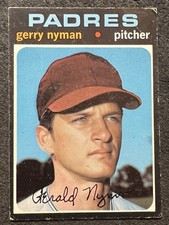 1971 TOPPS 1971 GERRY NYMAN (SAN DIEGO PADRES) HIGH NUMBER #656 VG+