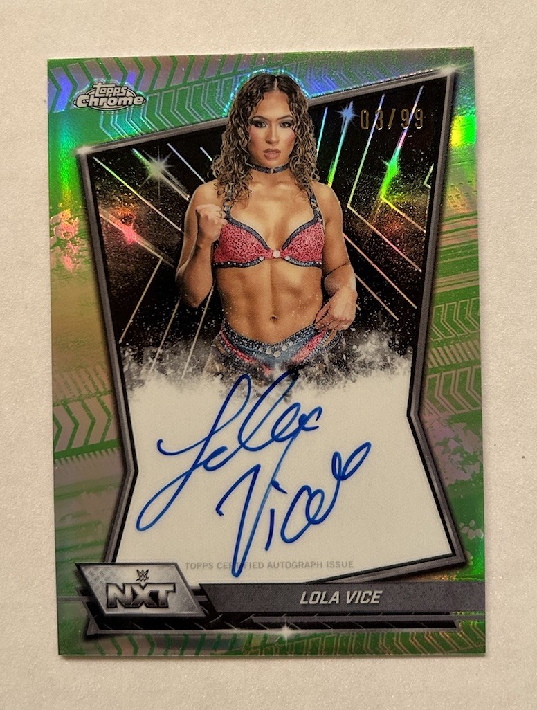 2017 ロジユニヴァース　DNAカード 2026 Topps Chrome WWE Lola Vice On Card Auto #/99 NXT | eBay