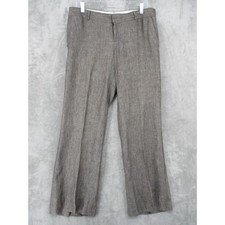 Banana Republic Pants Womens 12 Petite Linen Wide Leg Office Trouser Lightweight
