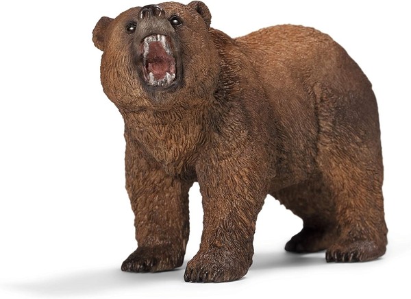 Schleich Wild Life | GrizzlybäR 14685 | Detailgetreue Tierfiguren | Zoo Spielzeu-image