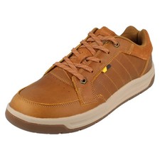 Mens Caterpillar 'Apa Cush Shoes' Leather Lace Up Shoes