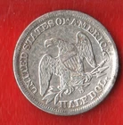 1861-s Seated Liberty Half Dollar, Better Civil War Date,
