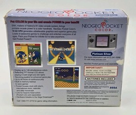 Neo Geo Pocket Color Platinum Silver CIB Sonic the Hedgehog Bundle SNK Console