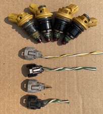 JDM Subaru WRX STI Yellow Side Feed Injectors 550cc Fits/ 240sx SR20DET KA24DET