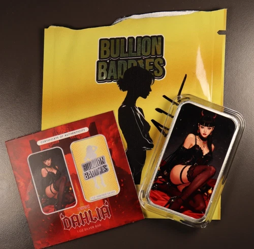 Develish Dahlia Bullion Baddies, Very Beautiful Piece Of Art, .999, ❤️❤️🔥🔥