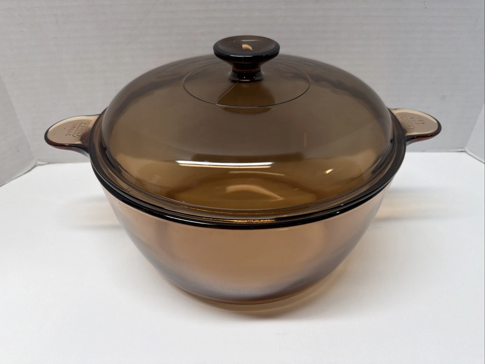 Corning Ware Pyrex Amber Vision Ware Lid 4.5L Vintage Dutch Oven Stock Pot