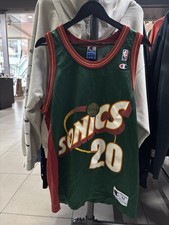 Vintage 1990s Champion NBA Gary Payton Seattle SuperSonics Jersey Mens 44 Large