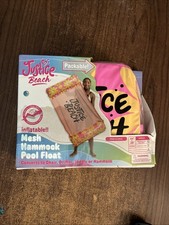 NEW FAST SHIPPING Justice Inflatable Mesh Hammock Pool Float, 44" 6 years