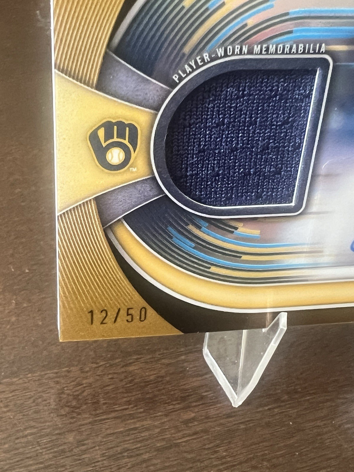 2025 Bowman Chrome Cooper Pratt Auto Patch /50 Gold Game Worn Number Match view 2