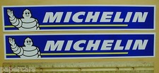 Michelin Man Tires Nascar Hot Rod Drag Racing Decal Sticker Pair 12 Nos New
