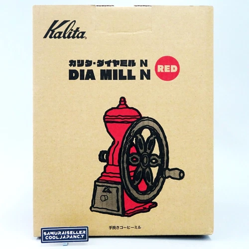 Kalita Coffee Mill Hand Vertical Grinding Classic Design Hand-ground Red N 42137 - Picture 1 of 13