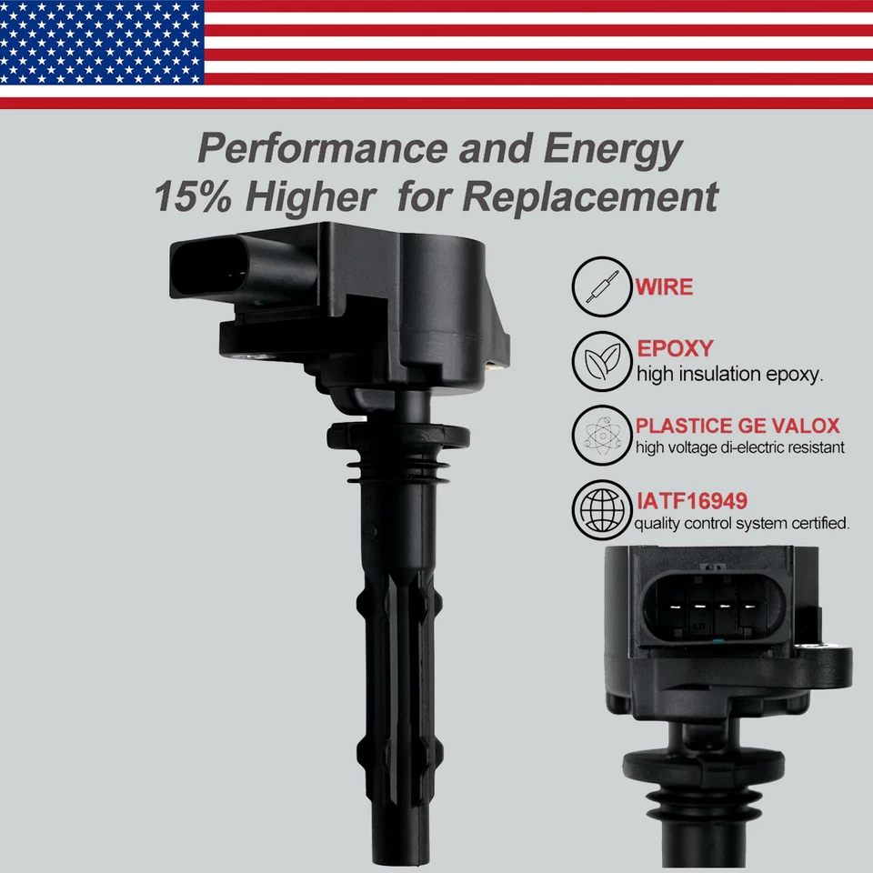 8X OEM Ignition Coil + 8X Spark Plugs for Mercedes-Benz E550 G550 S550 V8 UF535 - Image 3 of 4