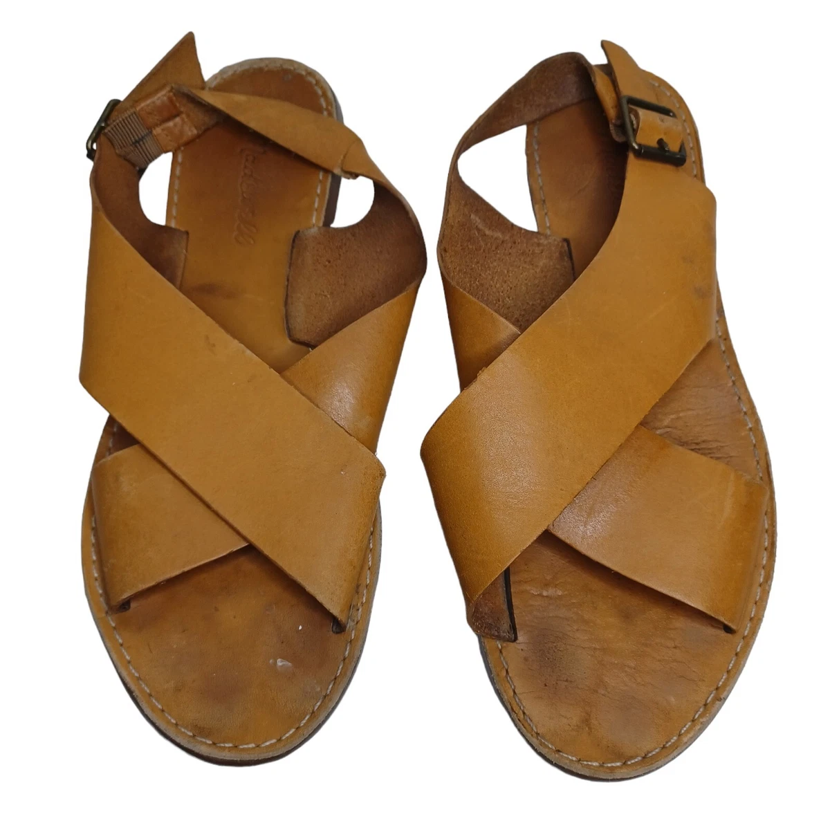 Madewell boardwalk crossover best sale sandal