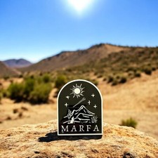 Marfa Nights, Marfa Texas Sticker - decal SHI...